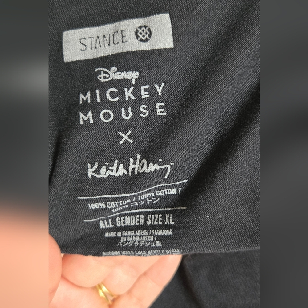 Stance x Disney Mickey Mouse Keith Haring Longsleeve T Shirt - Picture 6 of 8